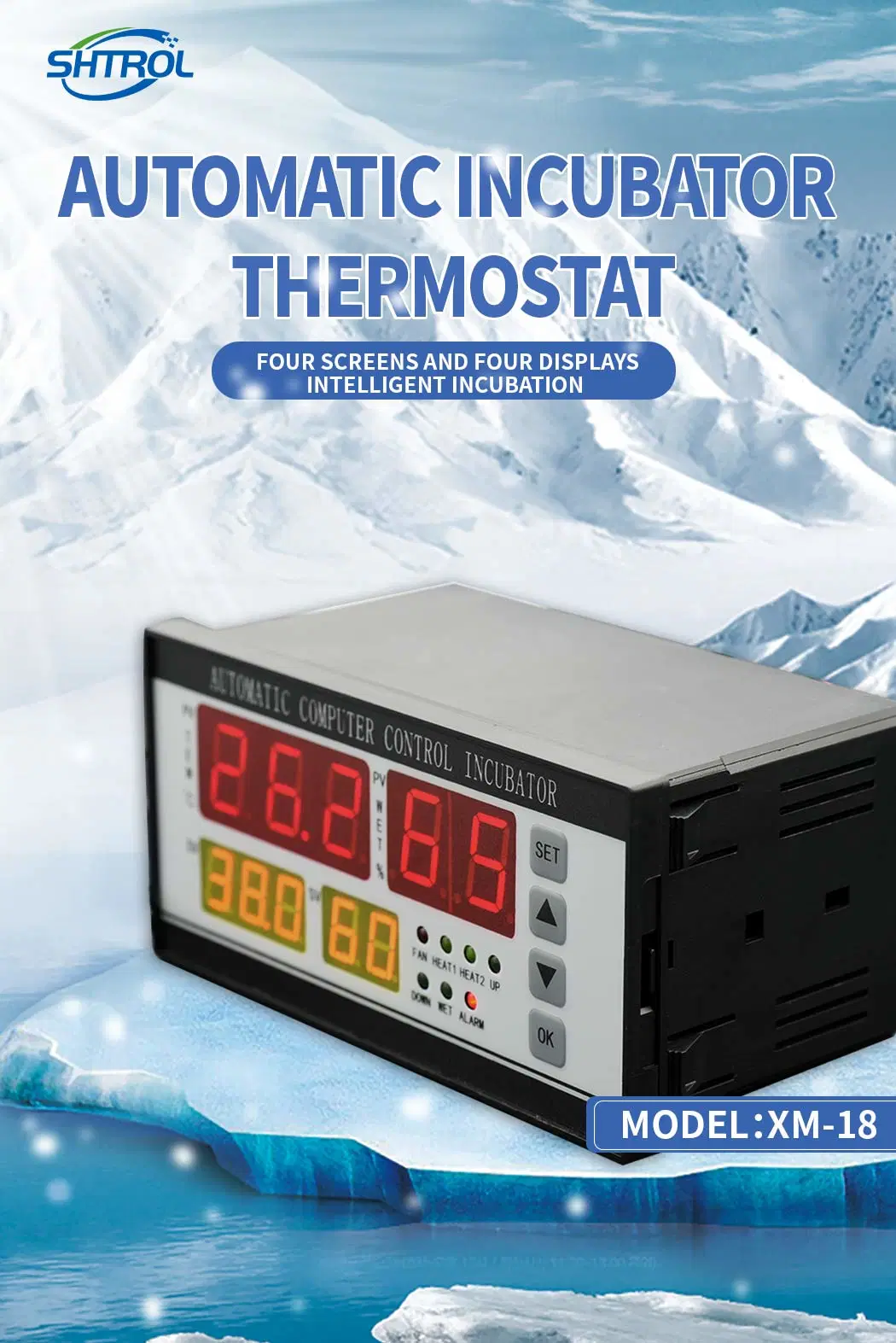 Temperature and Humidity Intelligent Digital Temperature Controller Xm-18 Intelligent Incubator