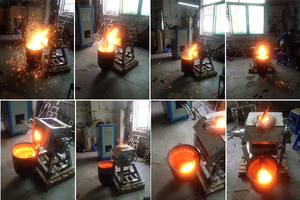 10%off Industrial Electric Induction Melting Furnace for Copper Steel Gold Aluminum